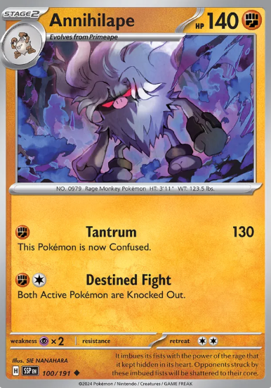 #100 Annihilape Surging Sparks