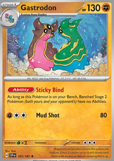 #107 Gastrodon Surging Sparks