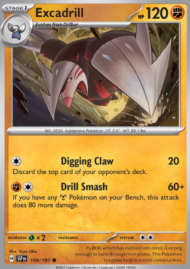 #109 Excadrill Surging Sparks