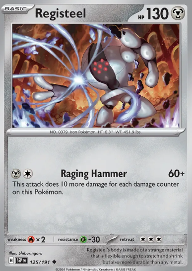 #125 Registeel Surging Sparks
