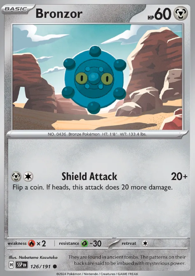 #126 Bronzor Surging Sparks