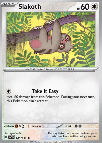 #145 Slakoth Surging Sparks