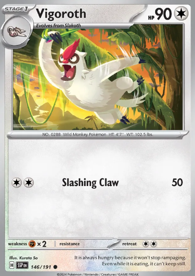 #146 Vigoroth Surging Sparks