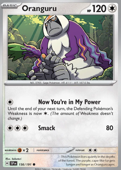 #156 Oranguru Surging Sparks