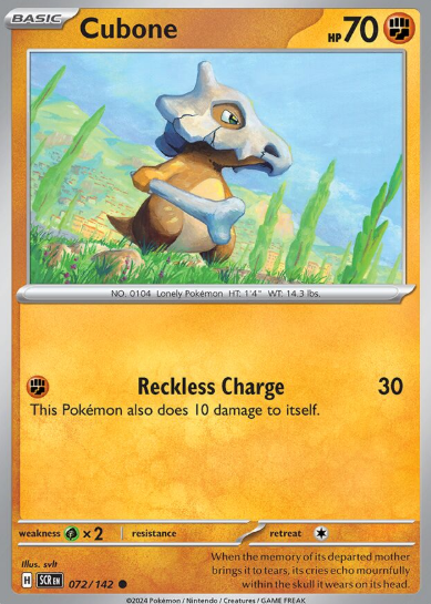 #072 Cubone Stellar Crown