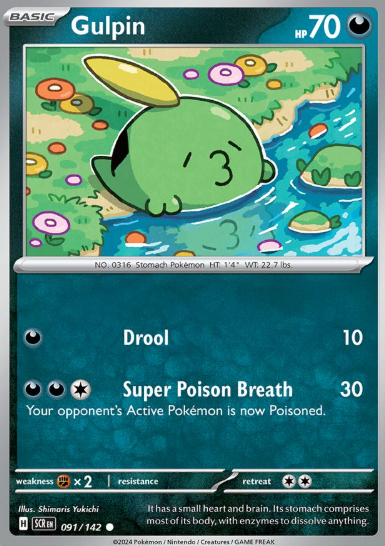 #091 Gulpin  Stellar Crown