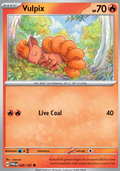 #026 Twilight Masquerade Vulpix