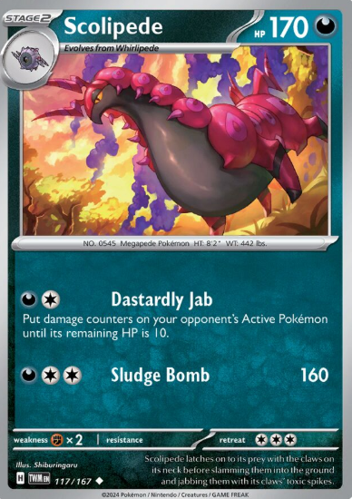 #117 Twilight Masquerade Scolipede