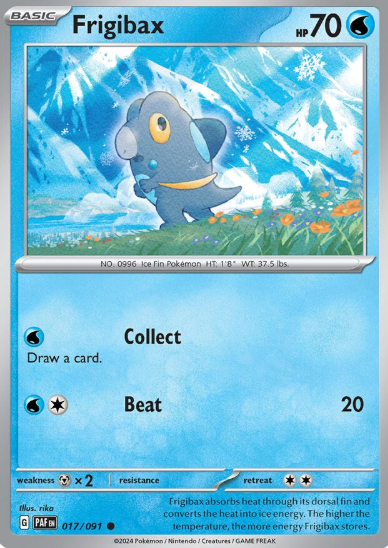 #017 Paldean Fates  Frigibax