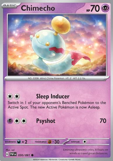 #030 Paldean Fates Chimecho