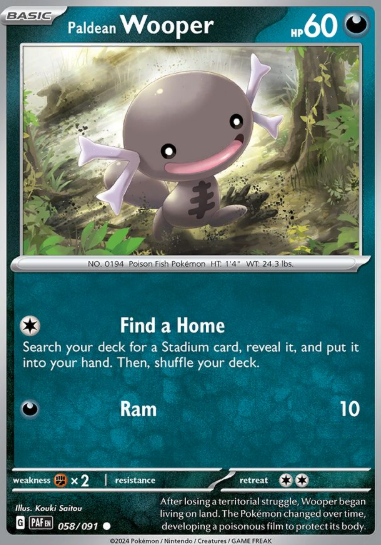 #058 Paldean Fates Paldean Wooper