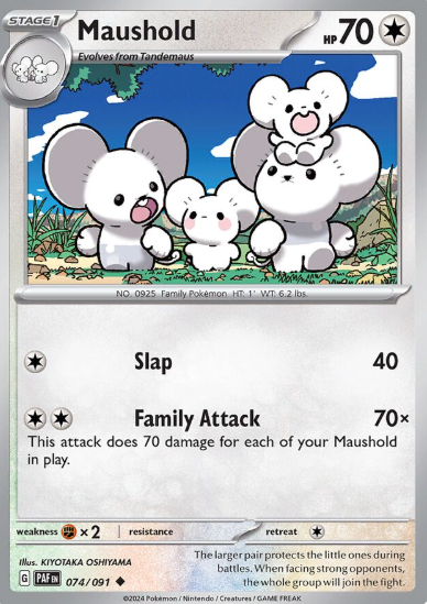 #074 Paldean Fates Maushold