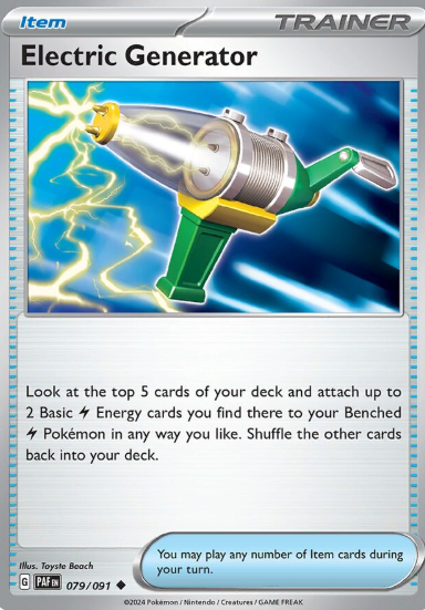 #079 Paldean Fates Electric Generator