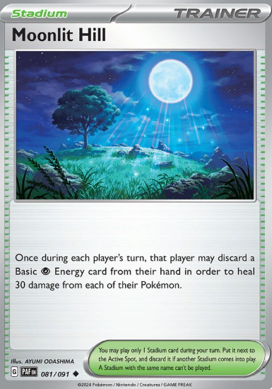 #081 Paldean Fates Moonlit Hill