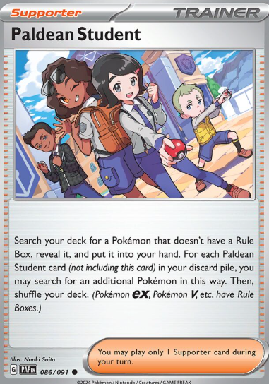 #086 Paldean Fates Paldean Student