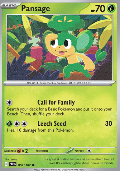#004 Pansage  Paradox Rift
