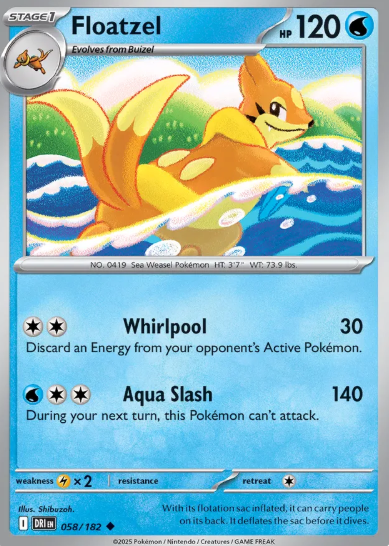 #058 Floatzel Destined Rivals