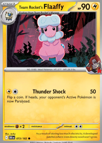 #073 Team Rocket's Flaafy Destined Rivals