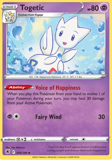 #056 Togetic Sword & Shield  Astral Radiance