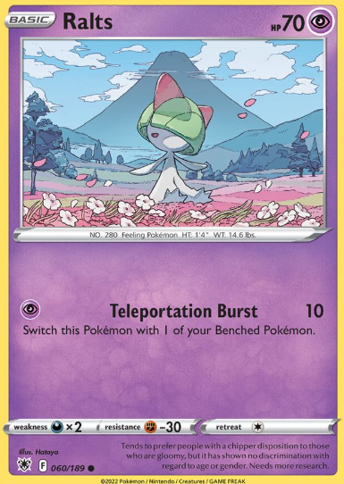 #060 Ralts Sword & Shield  Astral Radiance