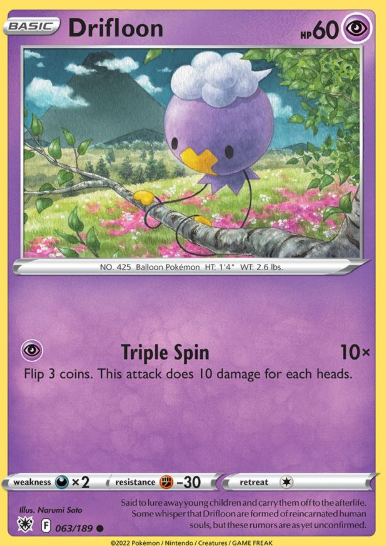 #063 Drifloon Sword & Shield  Astral Radiance