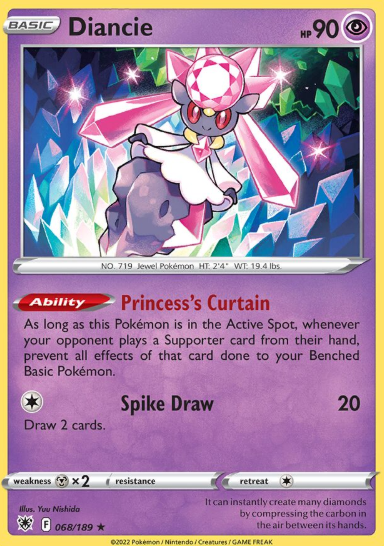 #068 Diancie Sword & Shield  Astral Radiance