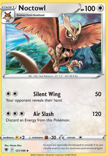 #121 Noctowl Sword & Shield  Astral Radiance
