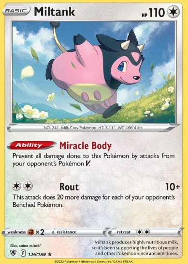 #126 Miltank  Sword & Shield  Astral Radiance