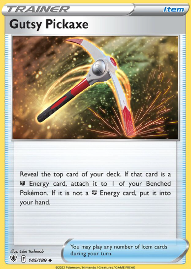 #145 Gutsy Pickaxe Sword & Shield  Astral Radiance