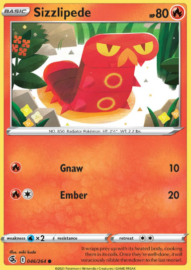 #046 Sizzlipede  Fusion Strike