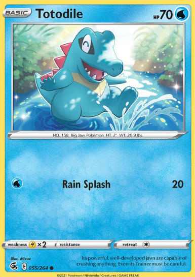 #055 Totodile  Fusion Strike