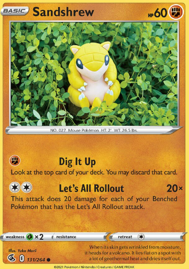 #131 Sandshrew  Fusion Strike