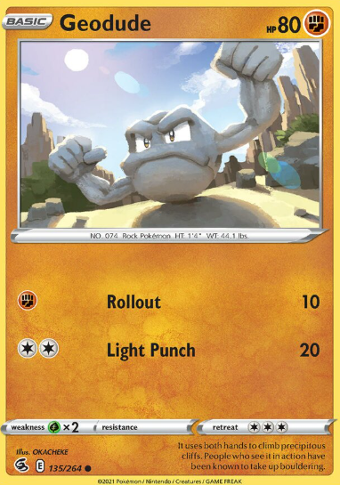 #135 Geodude  Fusion Strike