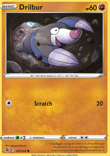 #147 Drillbur  Fusion Strike