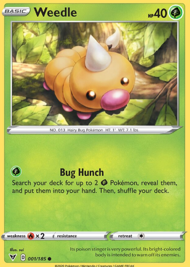 #001 Weedle Sword & Shield Vivid Voltage