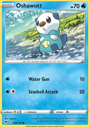 #033 Oshawott Sword & Shield Vivid Voltage