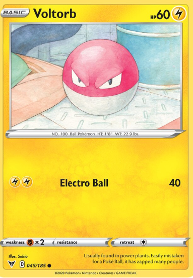 #045 Voltorb Sword & Shield Vivid Voltage
