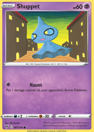 #067 Shuppet Sword & Shield Vivid Voltage