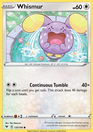 #135 Whismur Sword & Shield Vivid Voltage