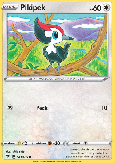 #143 Pikipek Sword & Shield Vivid Voltage