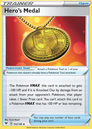 #152 Hero's Medal Sword & Shield Vivid Voltage
