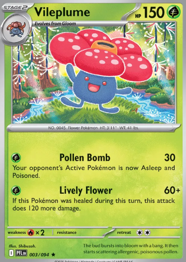 #003  Vileplume  Mega Evolution Phantasmal Flames