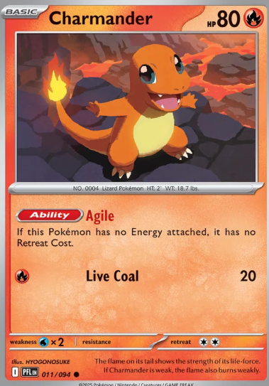 #011 Charmander  Mega Evolution Phantasmal Flames