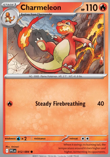 #012 Charmeleon  Mega Evolution Phantasmal Flames