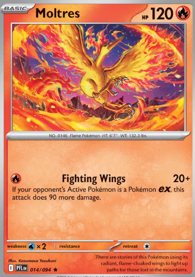 #014 Moltres Mega Evolution Phantasmal Flames