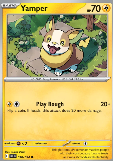 #030 Yamper Mega Evolution Phantasmal Flames