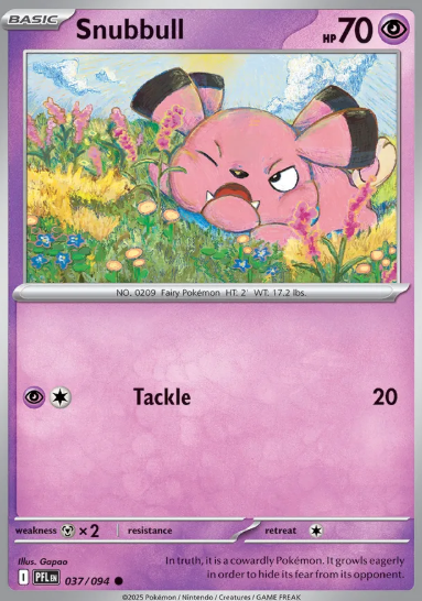 #037 Snubbull Mega Evolution Phantasmal Flames