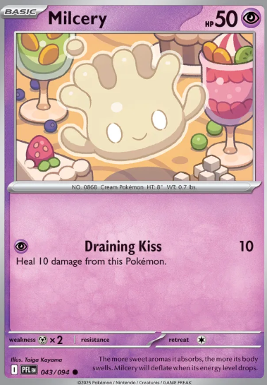 #043 Milcery Mega Evolution Phantasmal Flames