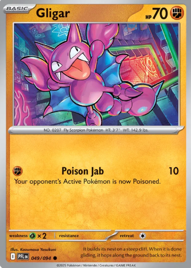 #049 Gligar Mega Evolution Phantasmal Flames