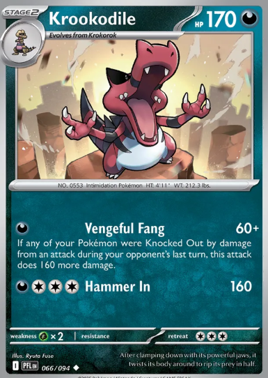 #066 Krookodile Mega Evolution Phantasmal Flames